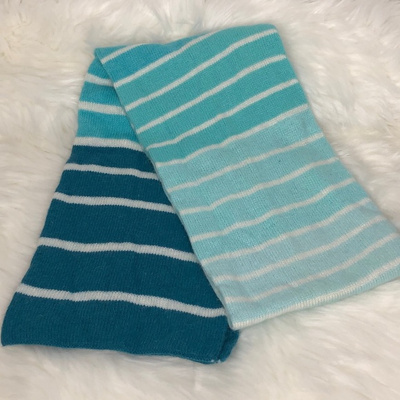 Merona Striped Teal Green Scarf - Picture 2 of 6